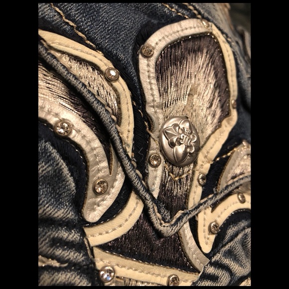 ‼️SOLD‼️ NWT Womens Miss Me Mid-Rise Easy Boot Jeans Size 36 - Picture 12 of 14